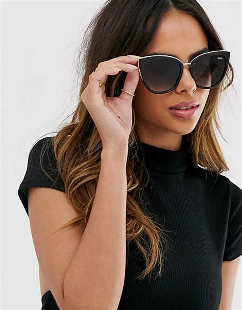 cat eye sunglasses quay|extra large cat eye sunglasses.